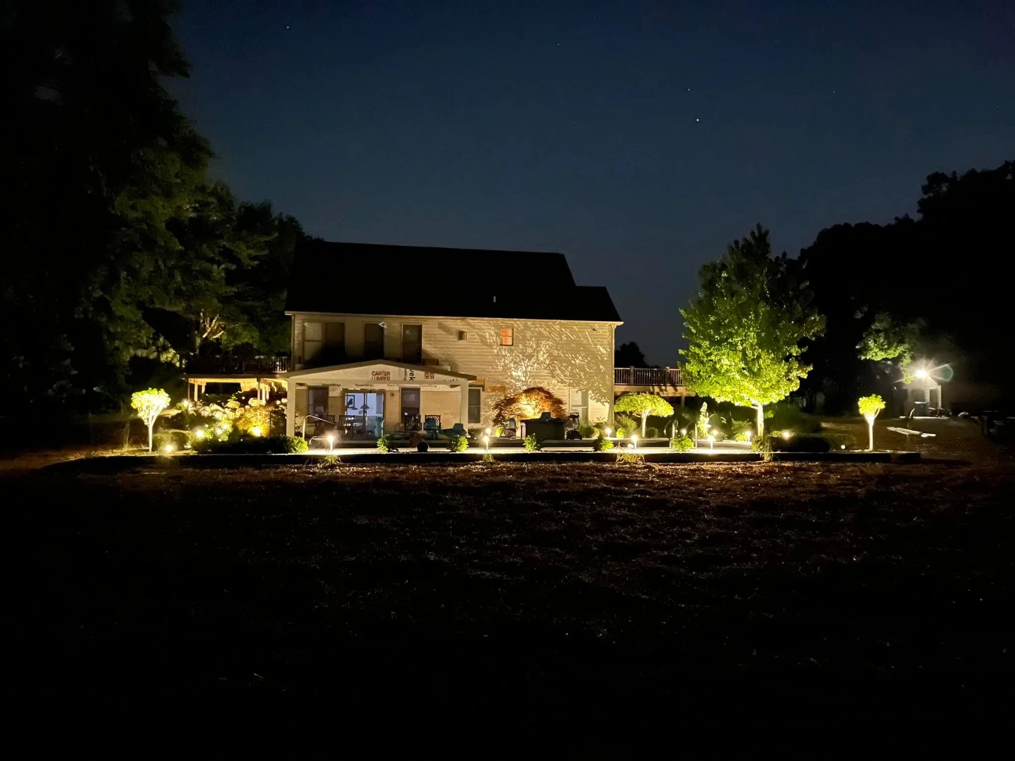 Patio accent lighting